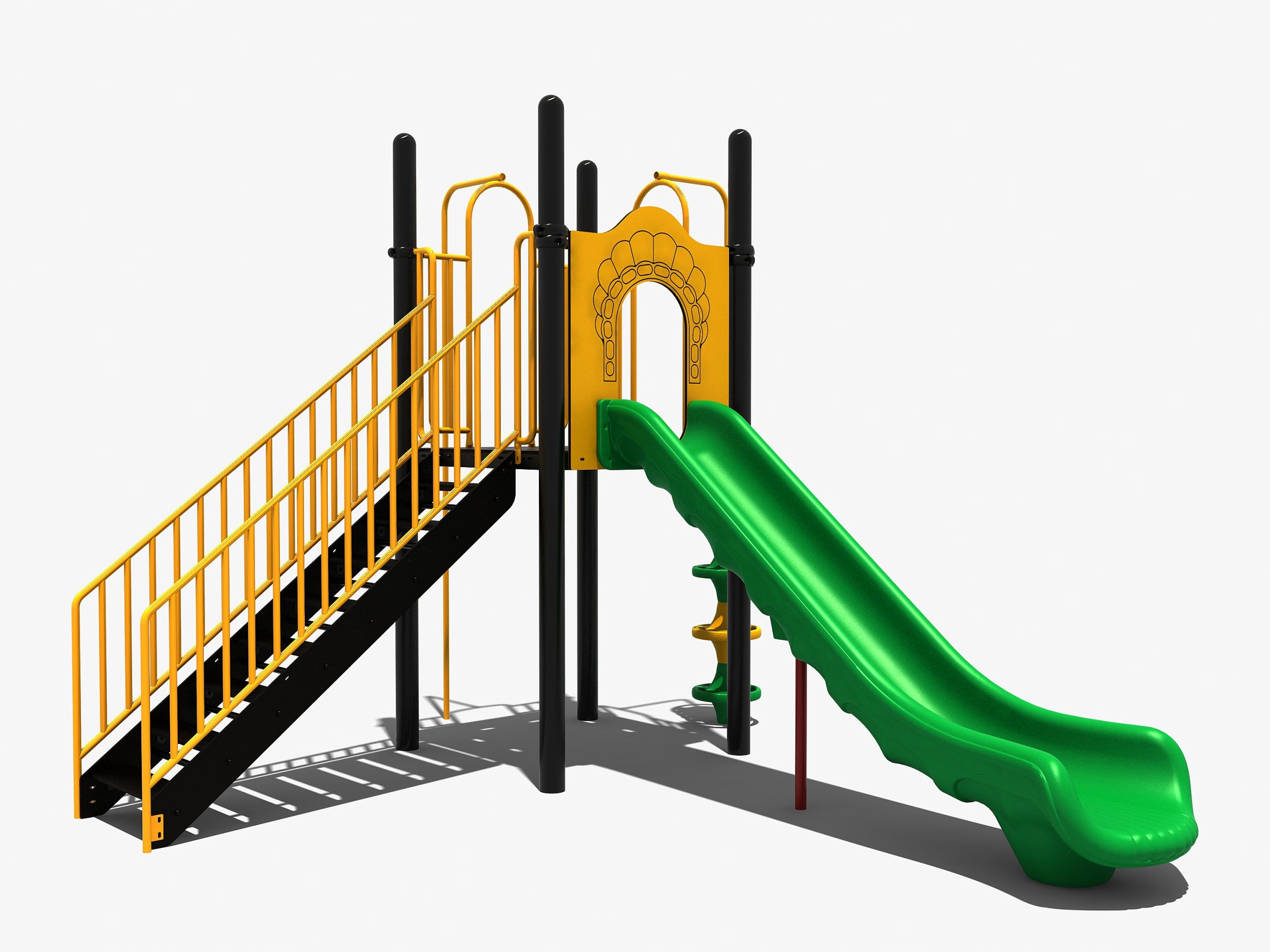 Speeltoestel met kunststof glijbaan 150cm