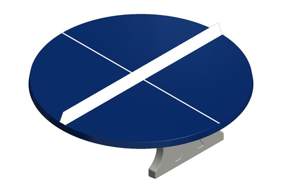 Tafeltennistafel rond