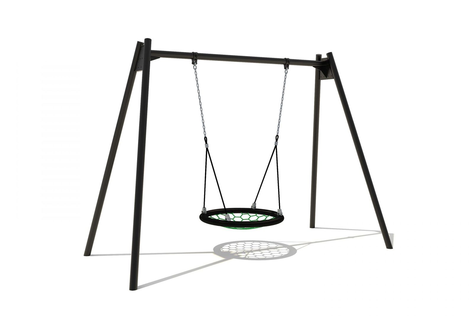 Schommel met vogelnest