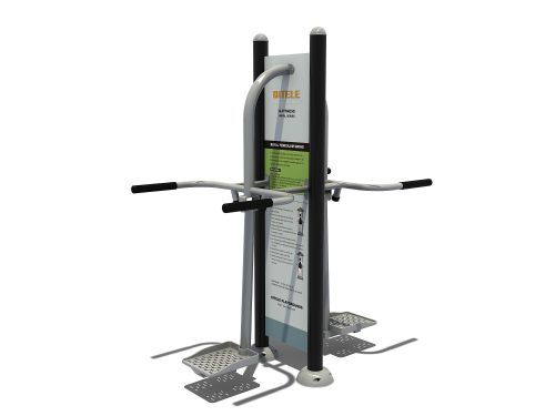 Dubbele heupswing met instructiebord