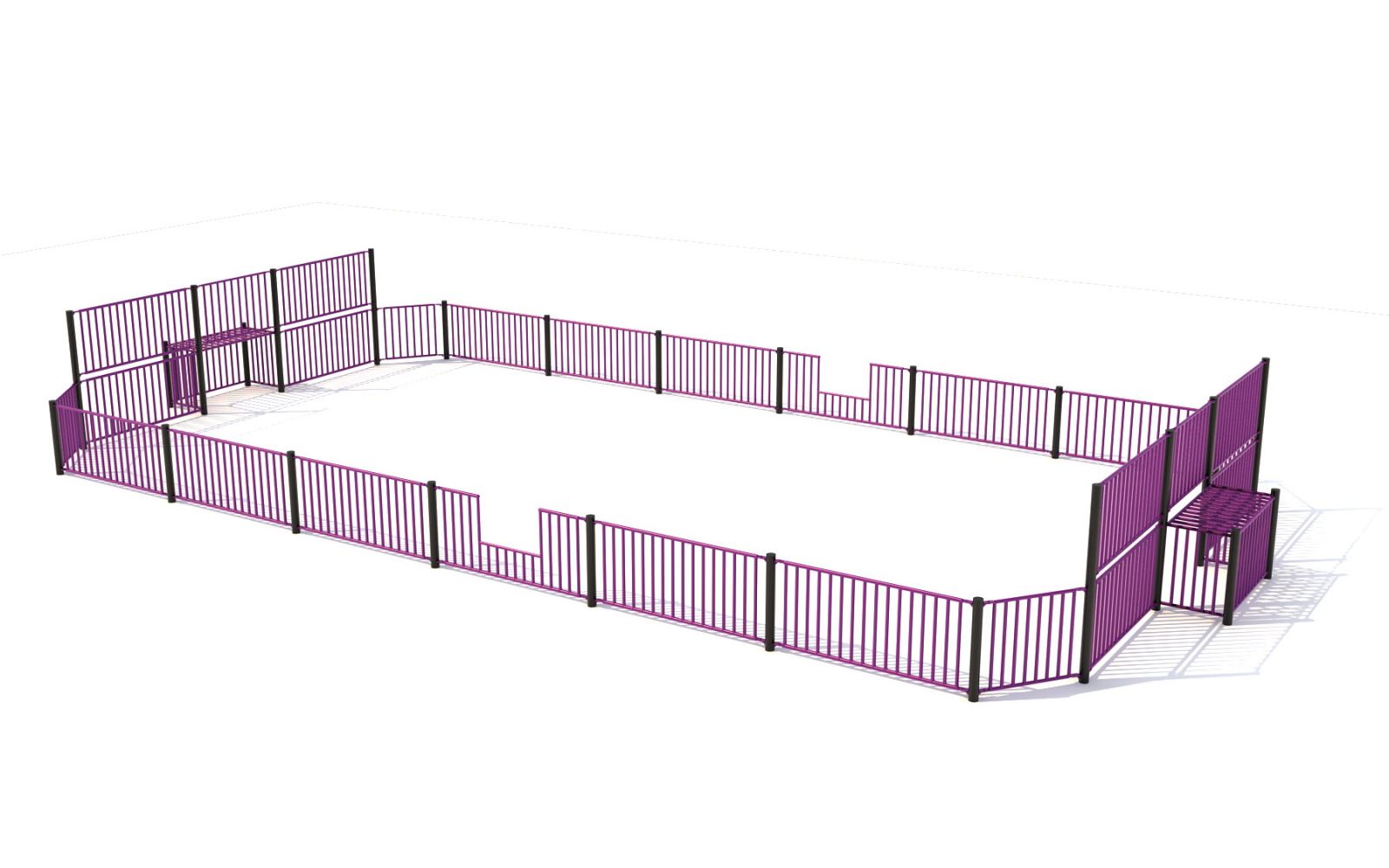 Voetbalkooi 7m x 15m - pannakooi - voetbal - voetbalveld - goals - doelwit - voetbalgoal