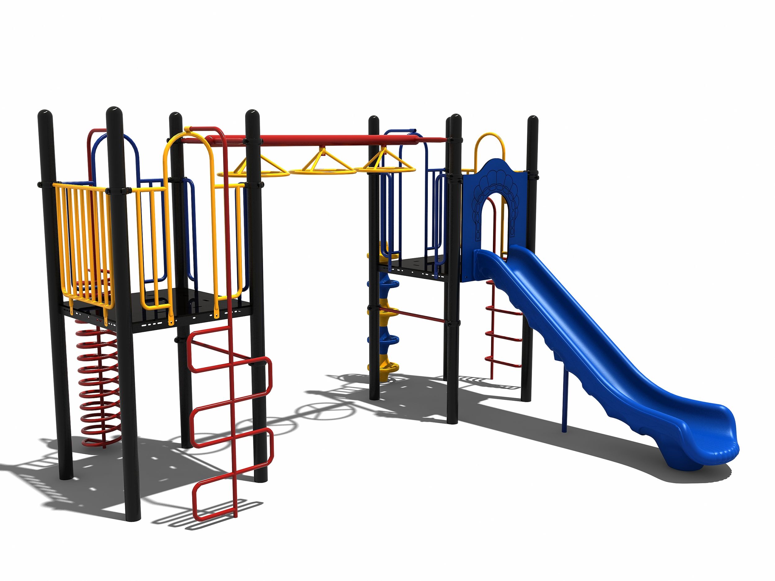 Speeltoestel met glijbaan