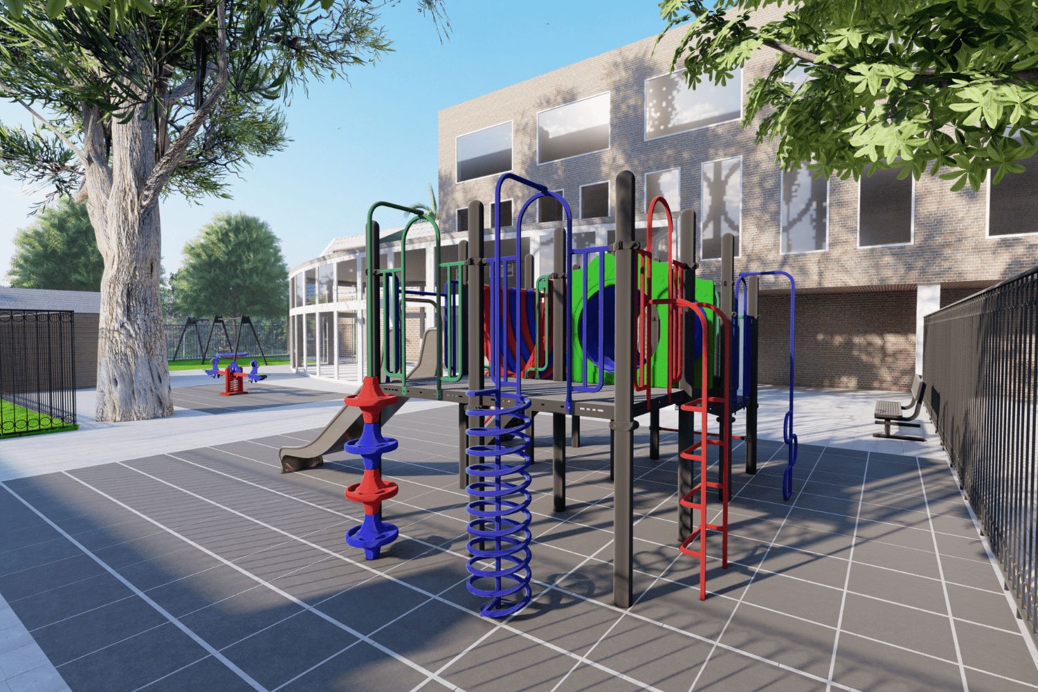 3D-adviesontwerp van speelplek voor Kinderdagcentrum Kind en Zo Ipse de Bruggen in Delft